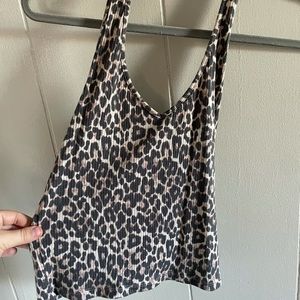 Cheetah print halter top